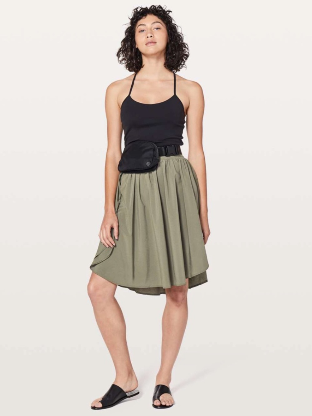 Lululemon The Everyday Skirt In Green Women's Size 4 High Rise Knee Length